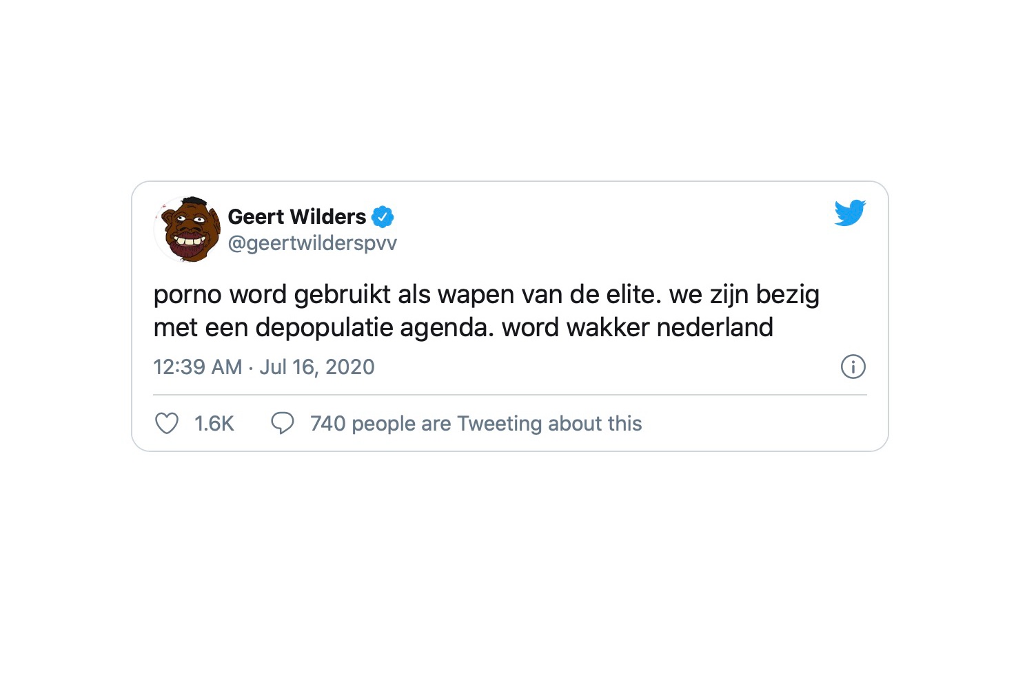 Nieuwnieuws Nederlander Achter Twitter Hack Geert Wilders